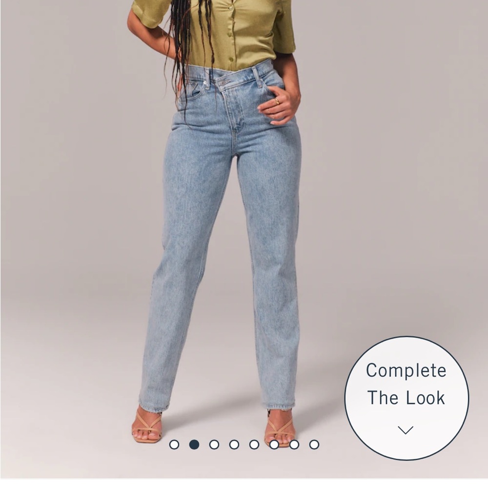 Abercrombie 90s ultra high rise straight Curve Love Jeans